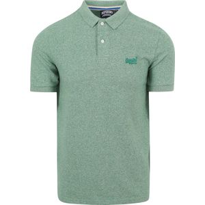 Superdry Piqué Poloshirt Melange Groen