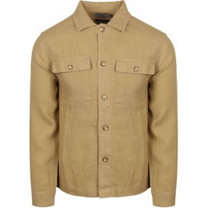 Suitable - Linnen Overshirt - Beige - Heren