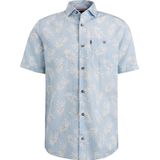 Vanguard Short Sleeve Overhemd Linnen Lichtblauw