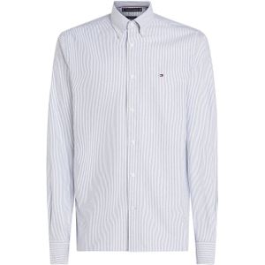 Tommy Hilfiger Oxford Overhemd Streep Lichtblauw