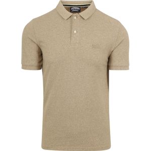 Superdry Classic Poloshirt Melange Beige