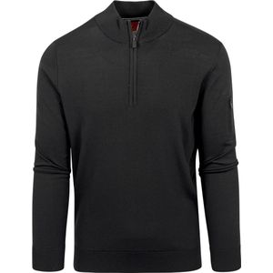 Suitable Half Zip Trui Rafe Zwart