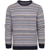 Suitable Prestige Fair Isle Pullover Beige