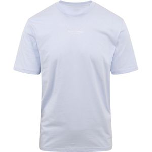 Marc O'Polo T-Shirt Logo Lichtblauw