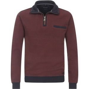 Casa Moda Half Zip Trui Bordeaux