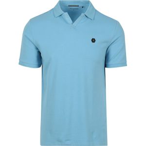 No Excess Poloshirt Riva Solid Blauw