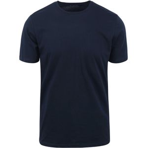 KnowledgeCotton Apparel T-shirt Donkerblauw