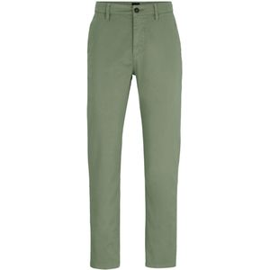 BOSS Satin Chino Groen