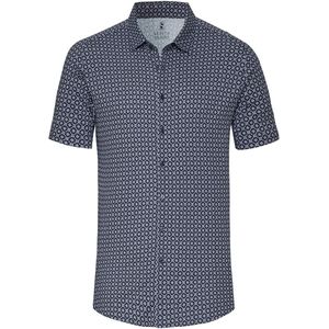 Desoto Short Sleeve Jersey Overhemd Print Navy