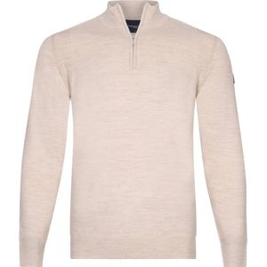 Cavallaro Palio Half Zip Trui Wolmix Ecru