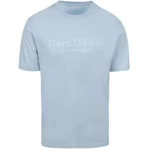 Marc O'Polo T-Shirt Logo Lichtblauw