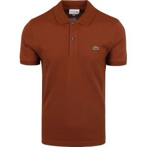 Lacoste Poloshirt Pique Roest Bruin