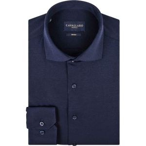 Cavallaro Piqué Overhemd Navy