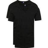 Alan Red V-Hals Dean T-Shirt (2Pack) Zwart