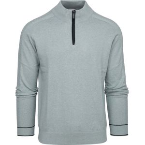 Blue Industry Half Zip Trui Lichtgroen