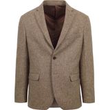 Suitable Tweed Colbert Herringbone Beige