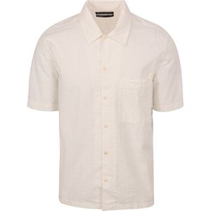Marc O'Polo Overhemd Short Sleeves Seersucker Off White