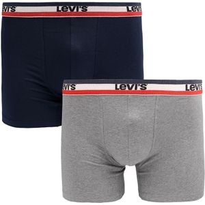 Levi's Brief Boxershorts 2-Pack Navy Grijs