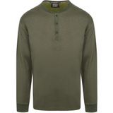 Scotch & Soda - Slub Henley T-shirt - Lange Mouwen