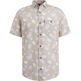 Vanguard Short Sleeve Overhemd Linnen Beige