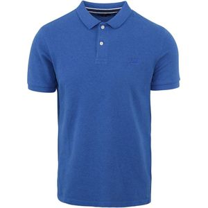 Superdry Classic Pique Polo Mid Blauw - Heren