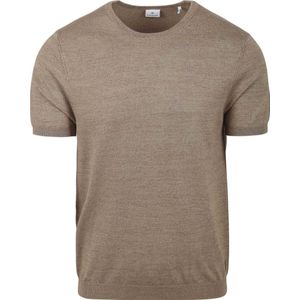 Blue Industry Knitted T-Shirt Melange Taupe