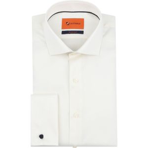 Suitable - Overhemd - Ecru - Slim Fit - Dubbel Manchet