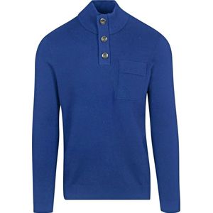 Blue Industry Mocker Pullover Kobaltblauw