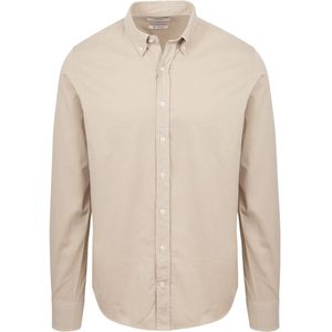 King Essentials - Overhemd - Beige - Regular-Fit - 100% Katoen