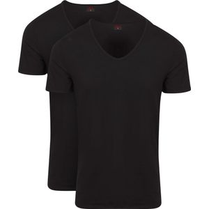Levi's T-Shirt V-Hals Zwart 2-Pack