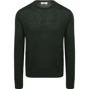 King Essentials The John Pullover Merino Donkergroen - Heren - Pullovers