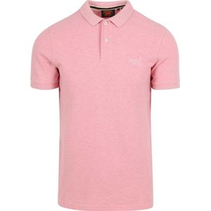 Superdry Classic Poloshirt Melange Roze