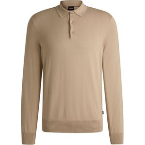 BOSS Gemello Long Sleeve Polo Beige