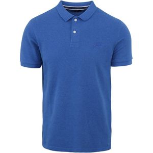 Superdry Classic Pique Polo Mid Blauw