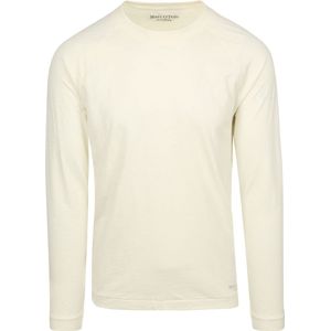 Marc O'Polo - Longsleeve T-Shirt - Wit - Regular-fit - Lange Mouw