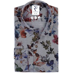 R2 - Overhemd - Multicolour - Flanel - Heren - Formeel