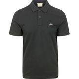 Gant Shield Piqué Poloshirt Zwart