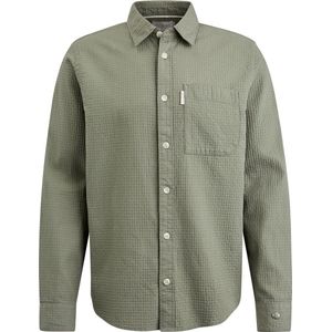 Cast Iron Overshirt Wafelstructuur Groen