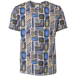 No Excess T-Shirt Print Blauw