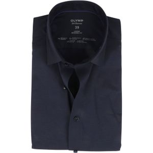 OLYMP Luxor Jersey Stretch Overhemd 24/Seven Navy