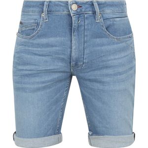 No Excess Denim Short Lichtblauw