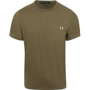 Fred Perry Ringer T-Shirt Groen R79