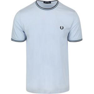 Fred Perry - T-shirt - Licht Gerookt - 100% Katoen - Korte Mouwen