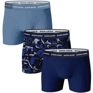 Bjorn Borg Boxers Cotton Stretch 3-Pack Blauw