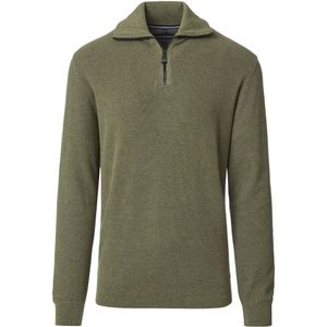 Casa Moda Halfzip Trui Groen