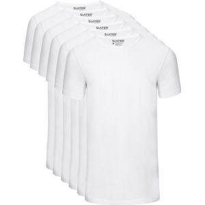 Slater 6-pack Basic Fit T-shirt Wit