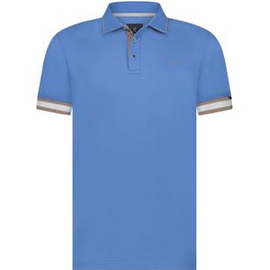 State Of Art Piqué Polo Plain Blauw