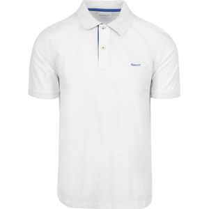 Gant Contrast Piqué Poloshirt Wit