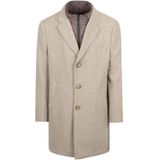 Suitable Coat Wol Twill Sand