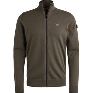 PME Legend - Vest - Groen - Regular-fit - Biologisch Katoen - Effen Dessin